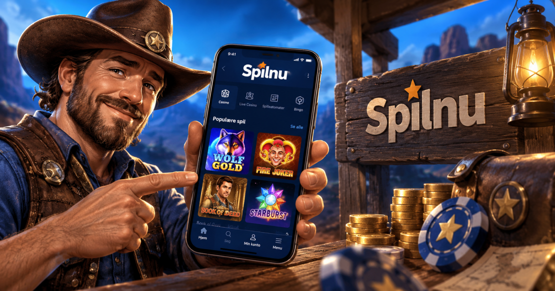 Spilnu app med online casino og spilleautomater på mobil
